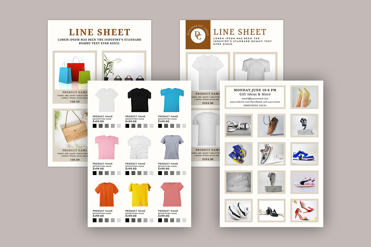 Wholesale Product Catalog/Line Sheet, a Stationery Template by Amit Debnath