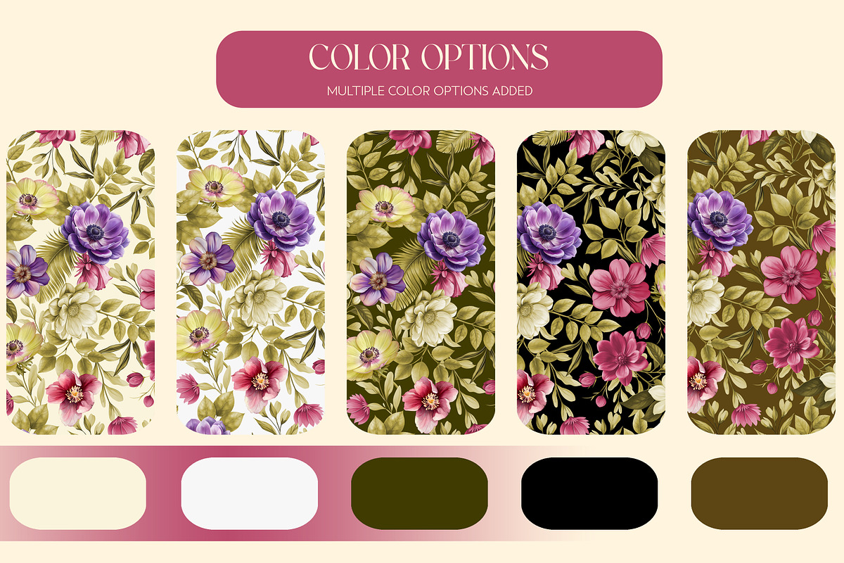 JARDIN DE LUXE Seamless Pattern, a Pattern Graphic by Fabrivo (Photo 6 of 10)