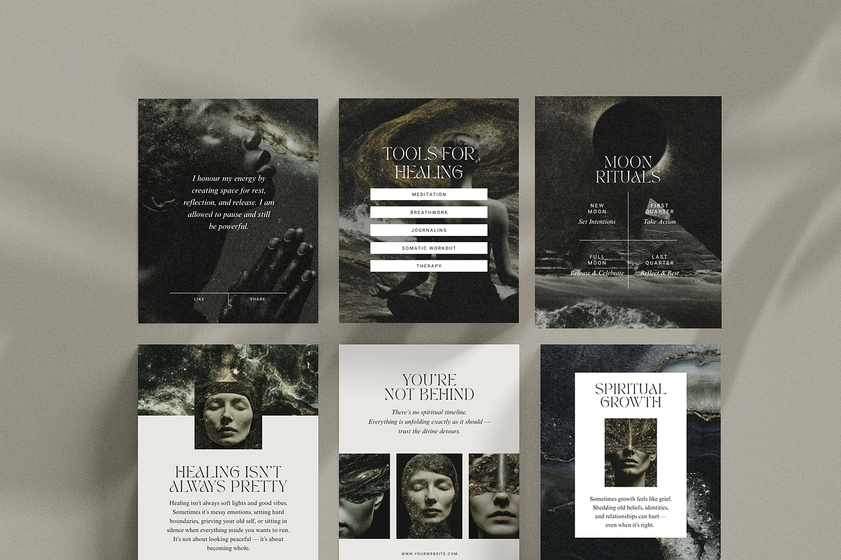 Mystical Instagram Template Bundle, a Social Media Template by Studio Loire (Photo 3 of 10)