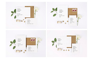 4 in 1 Wedding Stationery Mockup