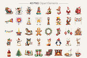 Retro Nordic Christmas Clipart, an Illustration by Artnoy (Thumbnail 2 of 8)
