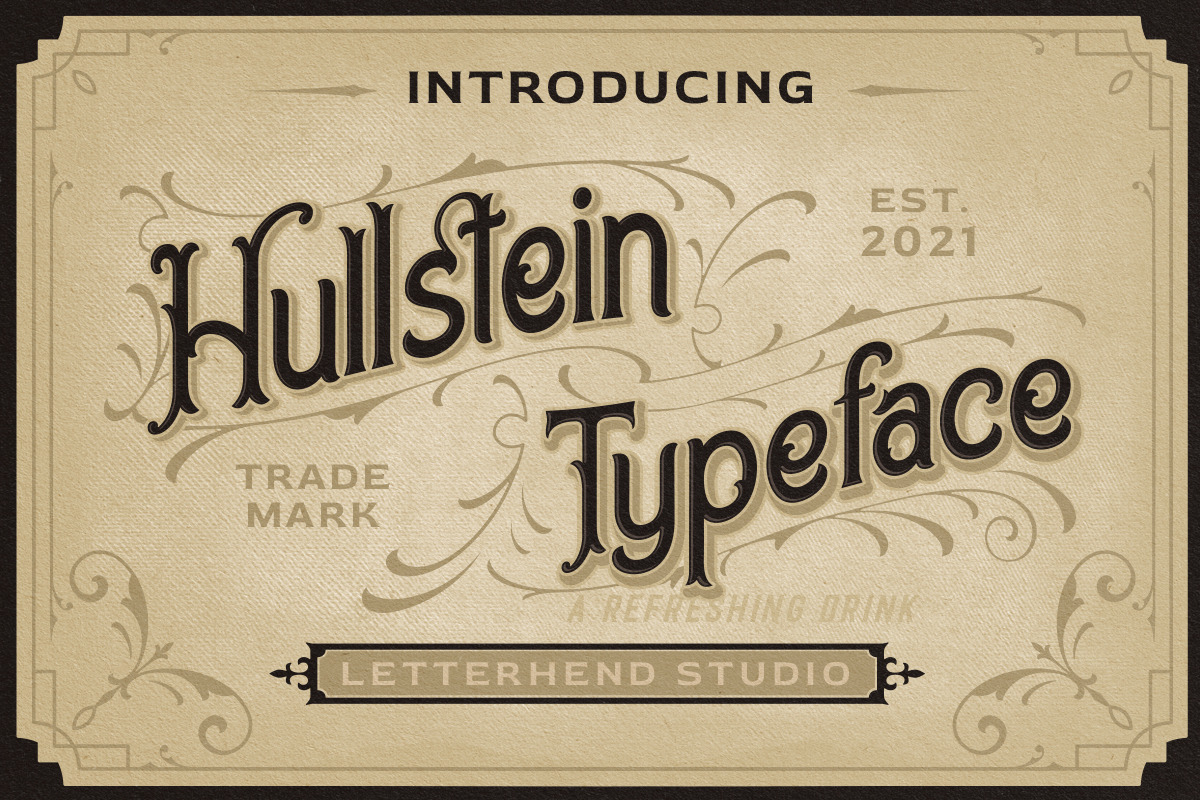 Hullstein - Vintage Display, a Font by Letterhend Studio (Photo 9 of 9)