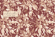 Mocha Mousse Floral pattern, a Pattern Graphic by SirenaArt (Thumbnail 5 of 16)