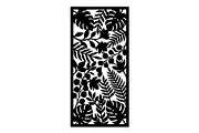 Floral Botanical Panel Silhouette, an Object Graphic by hafijul (Thumbnail 4 of 4)