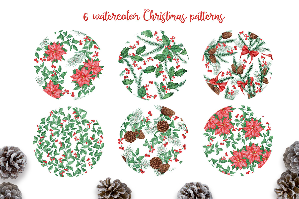 Christmas watercolor collection, a Seasonal Illustration by DamriNa art (Photo 3 of 9)