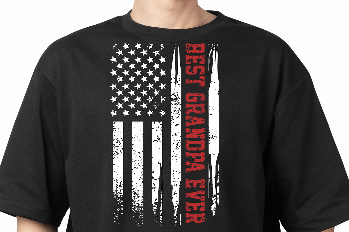 Best Dad Ever American Flag Shirt, a Graphic by Vector Portal (Photo 1 of 10)