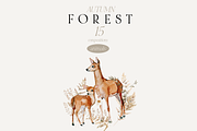 Autumn and Winter FOREST -watercolor, a Seasonal Illustration by Youksy (Thumbnail 6 of 29)