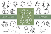 Fall Feels, Dingbat Font, a Symbol Font by Jordyn Alison Designs (Thumbnail 1 of 6)