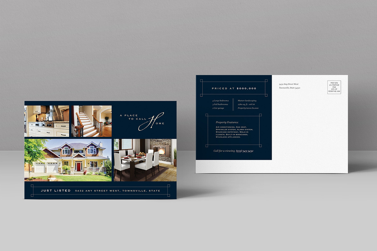 Luxury Real Estate Postcard Template, a Card Template by StockLayouts (Photo 1 of 2)