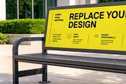 Urban Advertising Bench Mockup PSD, an Advertising Mockup by Elite Mockups (Thumbnail 2 of 2)