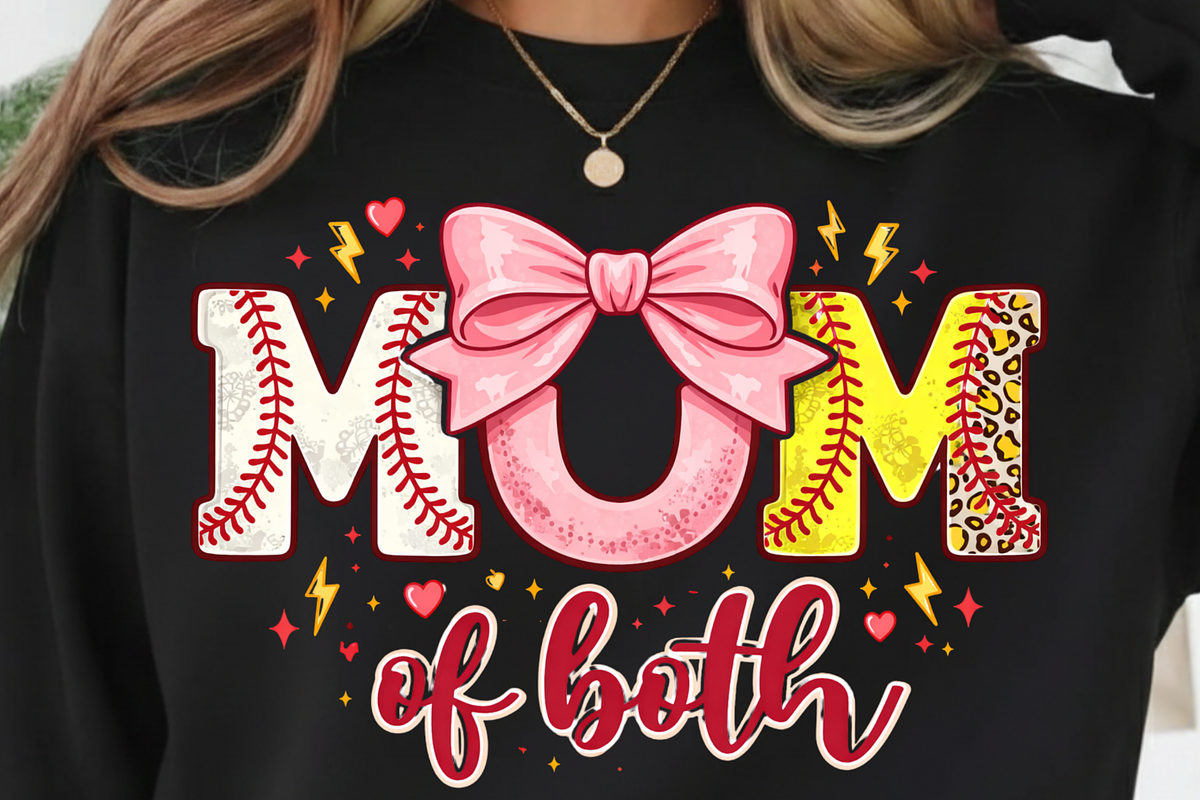Mom Of Both Baseball Softball PNG, a Graphic by Vector Portal (Photo 2 of 9)