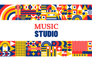 Music and sound production, an Object Illustration by Buch&Bee