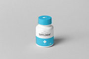Supplement Jar & Box Mock-up 8, a Cups & Container Mockup by Yogurt86 (Thumbnail 7 of 12)