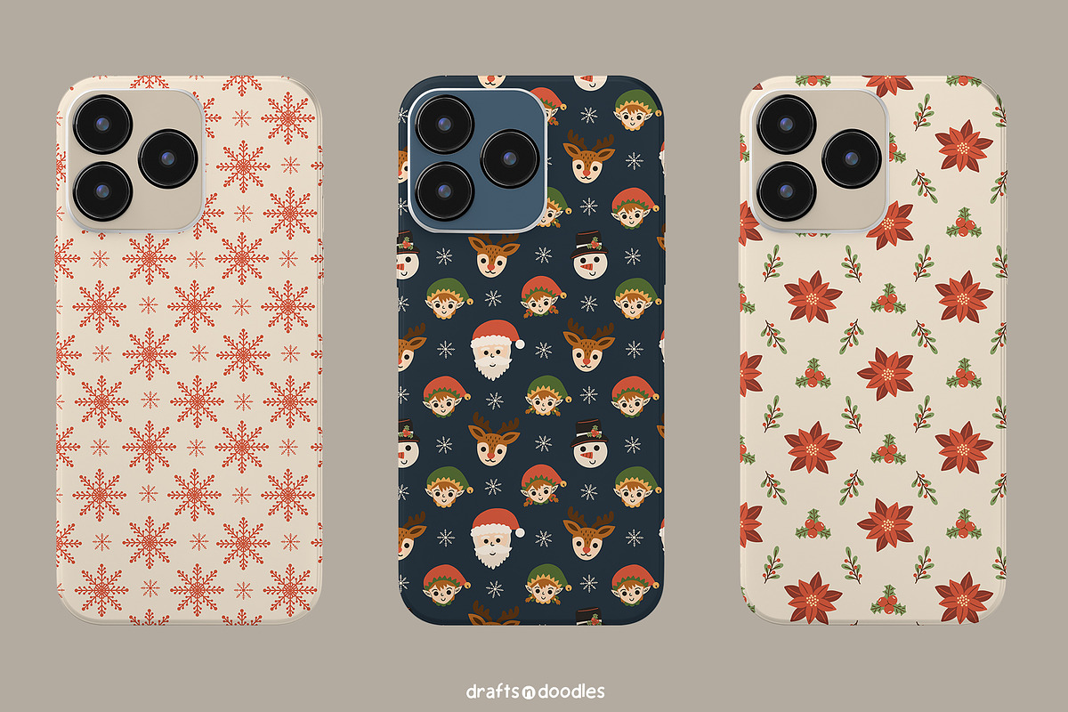 Cozy Christmas Clipart and Patterns, a Seasonal Illustration by Drafts n Doodles (Photo 10 of 12)