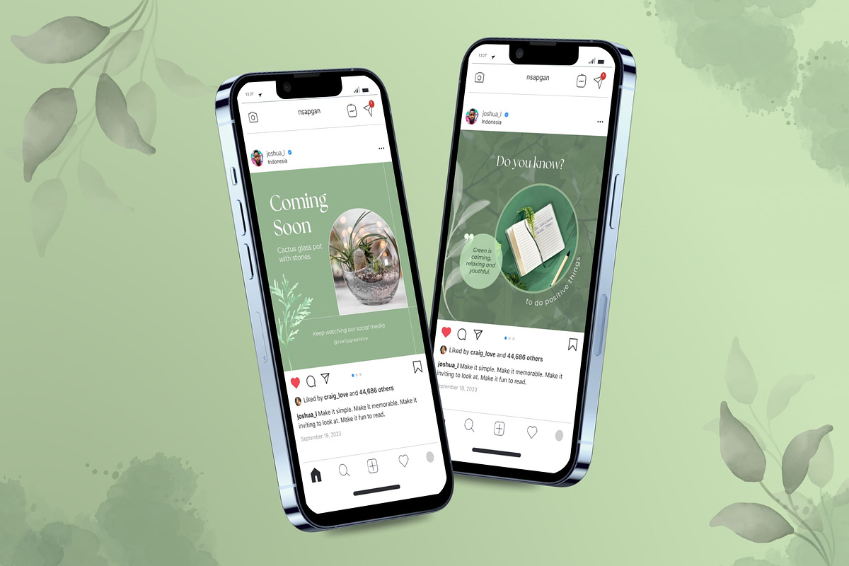 Green Life 3in1 Canva Template, a Social Media Template by Brandearth RRGraph (Photo 4 of 11)