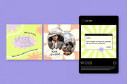 Y2K Fashion Sale Instagram Pack, a Social Media Template by graphicook (Thumbnail 3 of 6)