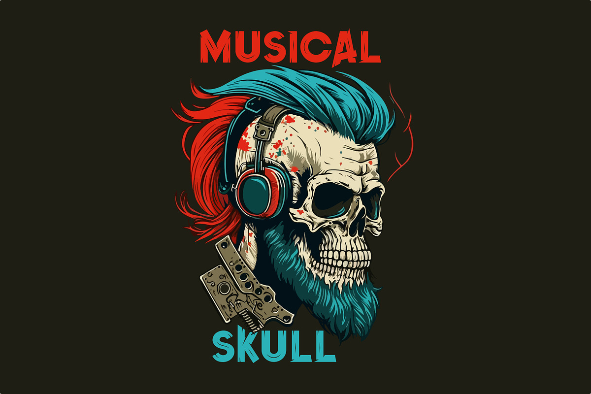 62 t-shirt designs. Big musical bund, an Animal Illustration by Fractal fonts & graphics (Photo 9 of 63)