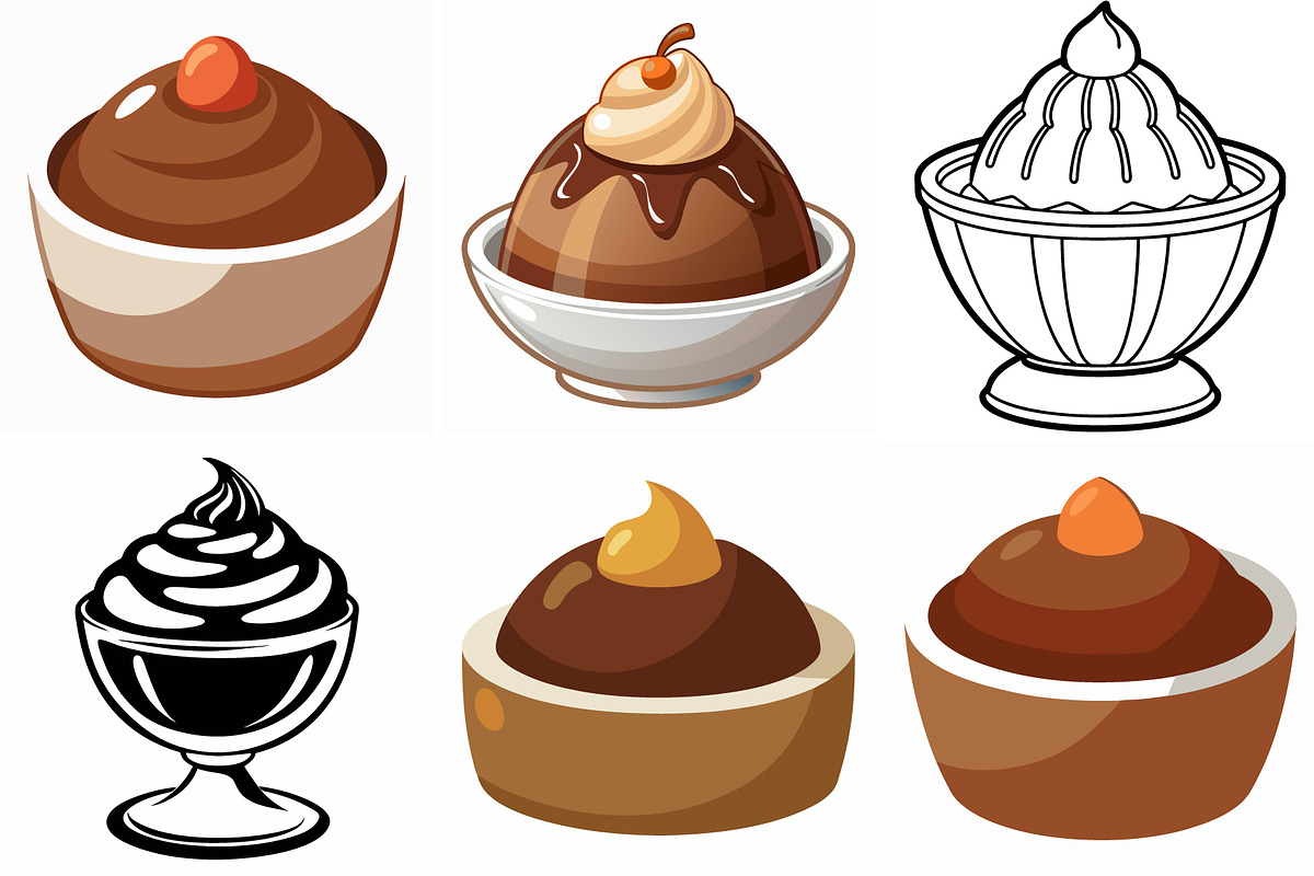 Delicious Chocolate and Creams, an Object Graphic by Billah Hub
