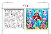 Underwater Dreams Coloring Book, a Decorative Illustration by Coco Bloom (Thumbnail 8 of 8)