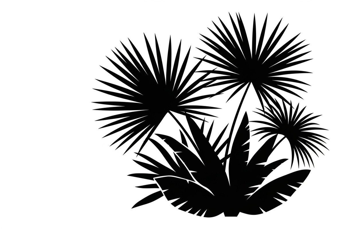 Stylish tropical palm wall decor, an Illustration by Amazin_art (Photo 26 of 33)