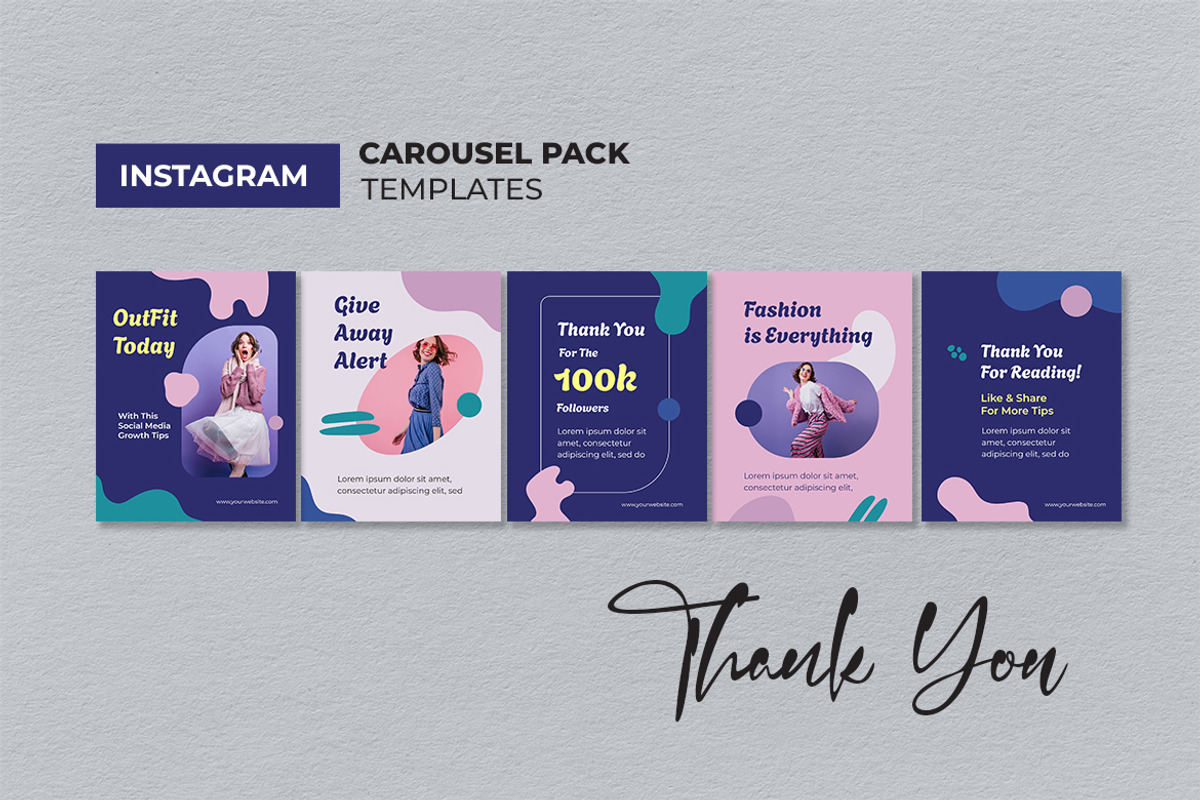 Pink Fashion Trend Instagram Carouse, a Social Media Template by UICreative (Photo 4 of 4)