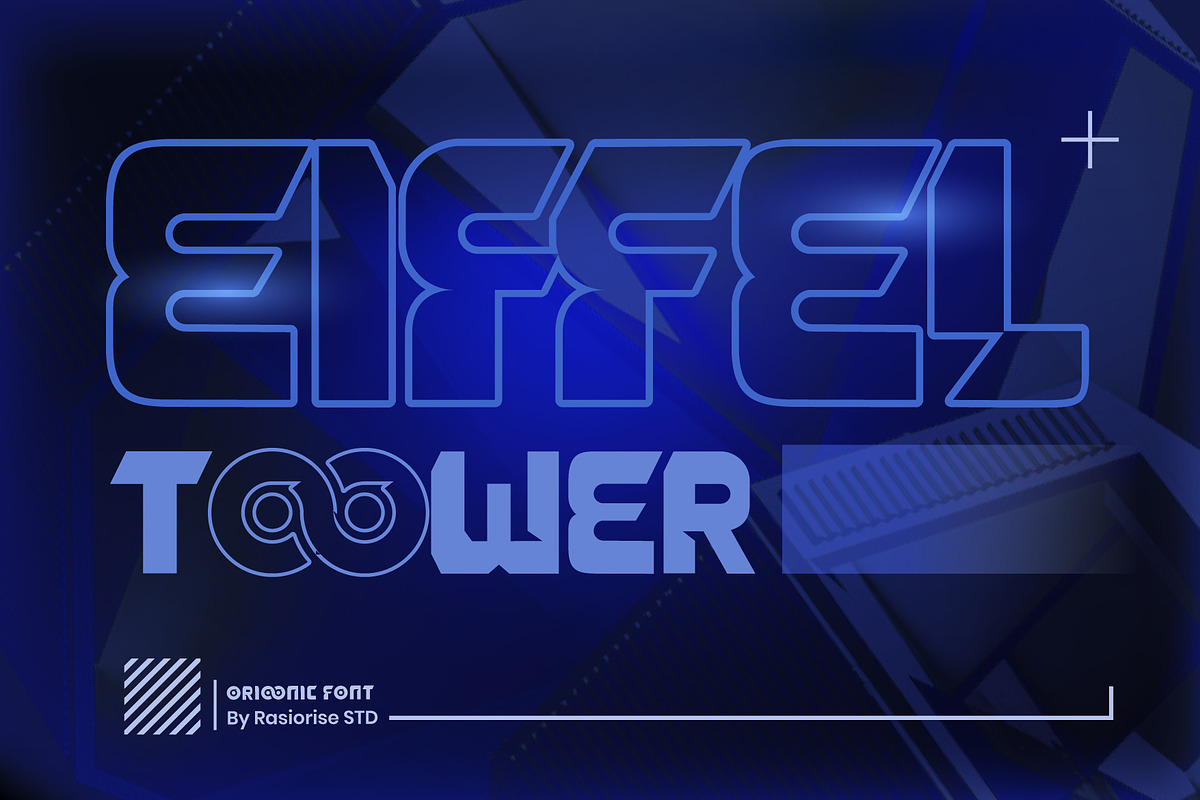 Orioonic a Futuristic Font, a Sans Serif Font by Rasiorise Studio (Photo 5 of 9)