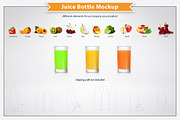 Juice Bottle Mockup, a Product Mockup by Plus Media (Thumbnail 6 of 6)