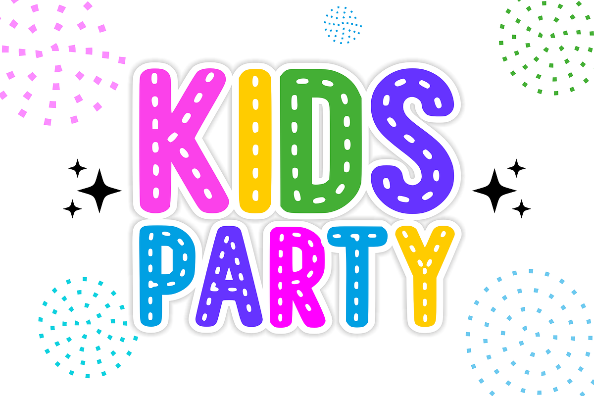 Glitter Day - Kids Font Types, a Font by KiddoGlyphs Studio (Photo 3 of 8)
