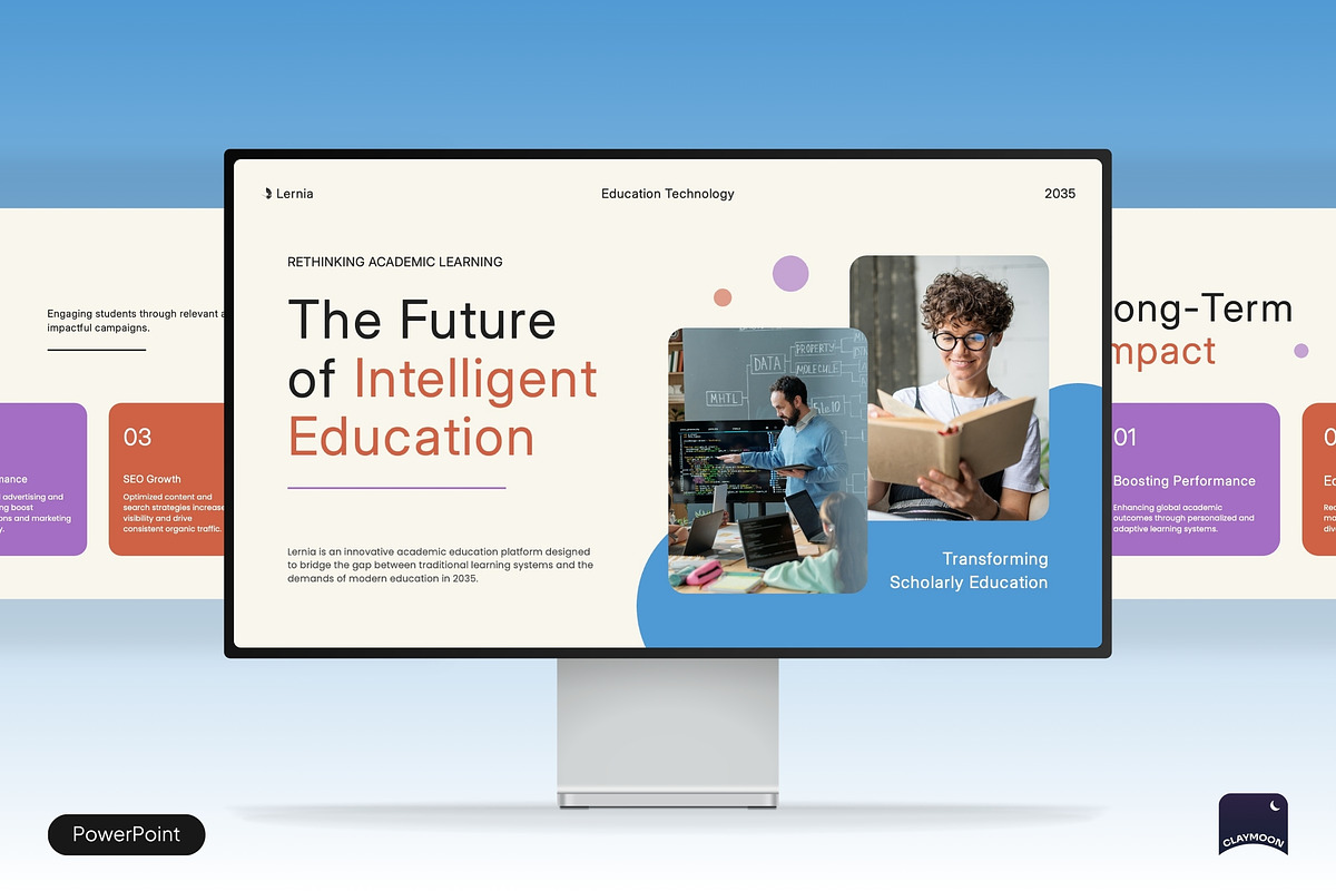 Education Technology Presentation, a Presentation Template by Claymoon Lab (Photo 1 of 7)