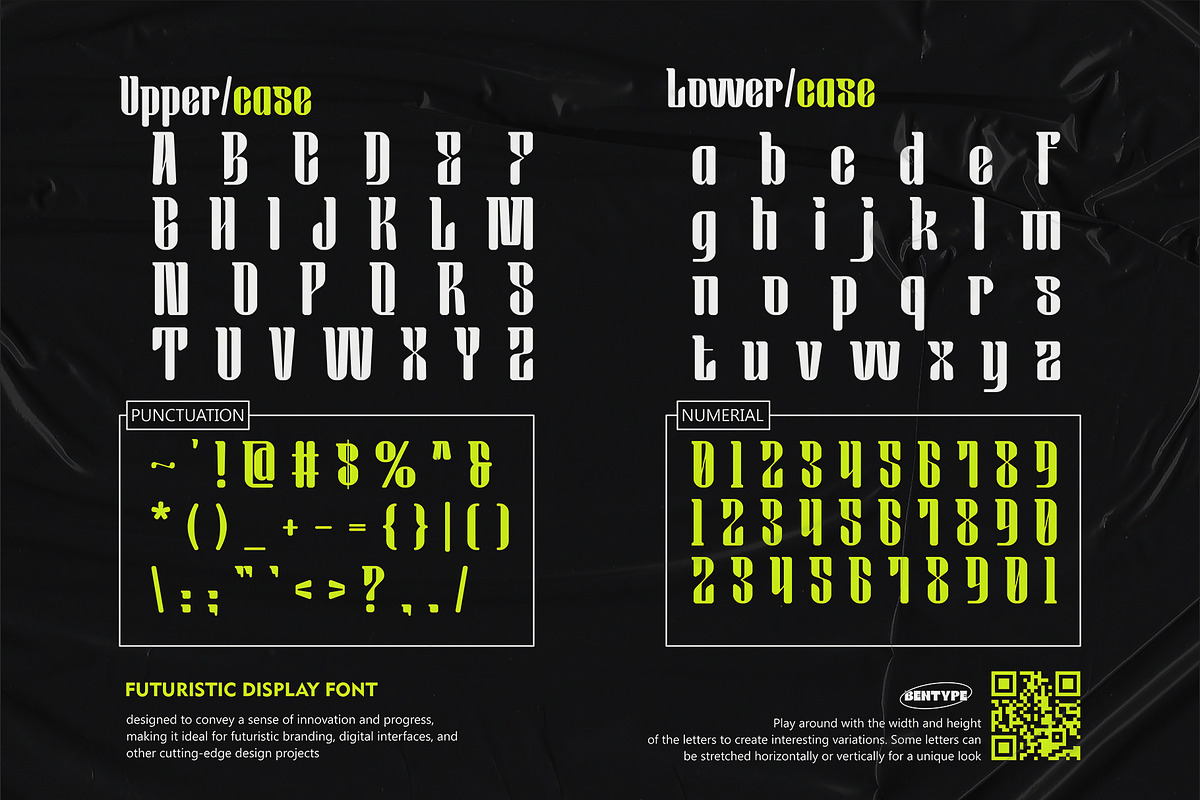 Gudwil - Futuristic Display font, a Sans Serif Font by Bentype Studio (Photo 3 of 6)