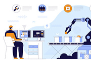 Robotics in Industrial Automation, a Technology Illustration by IcoMaker (Thumbnail 21 of 21)