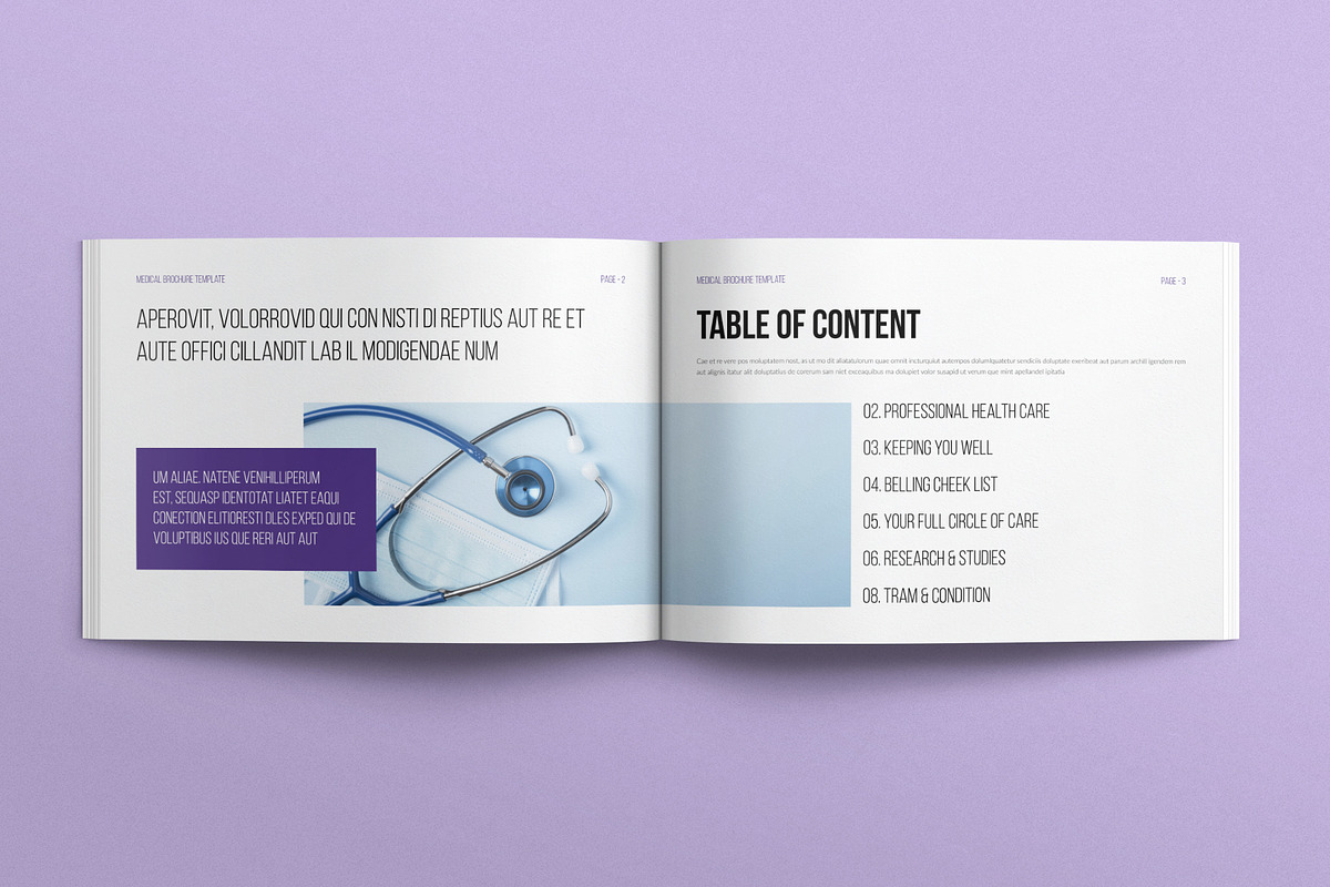 Medical Template Landscape, a Brochure Template by E-Type (Photo 2 of 7)