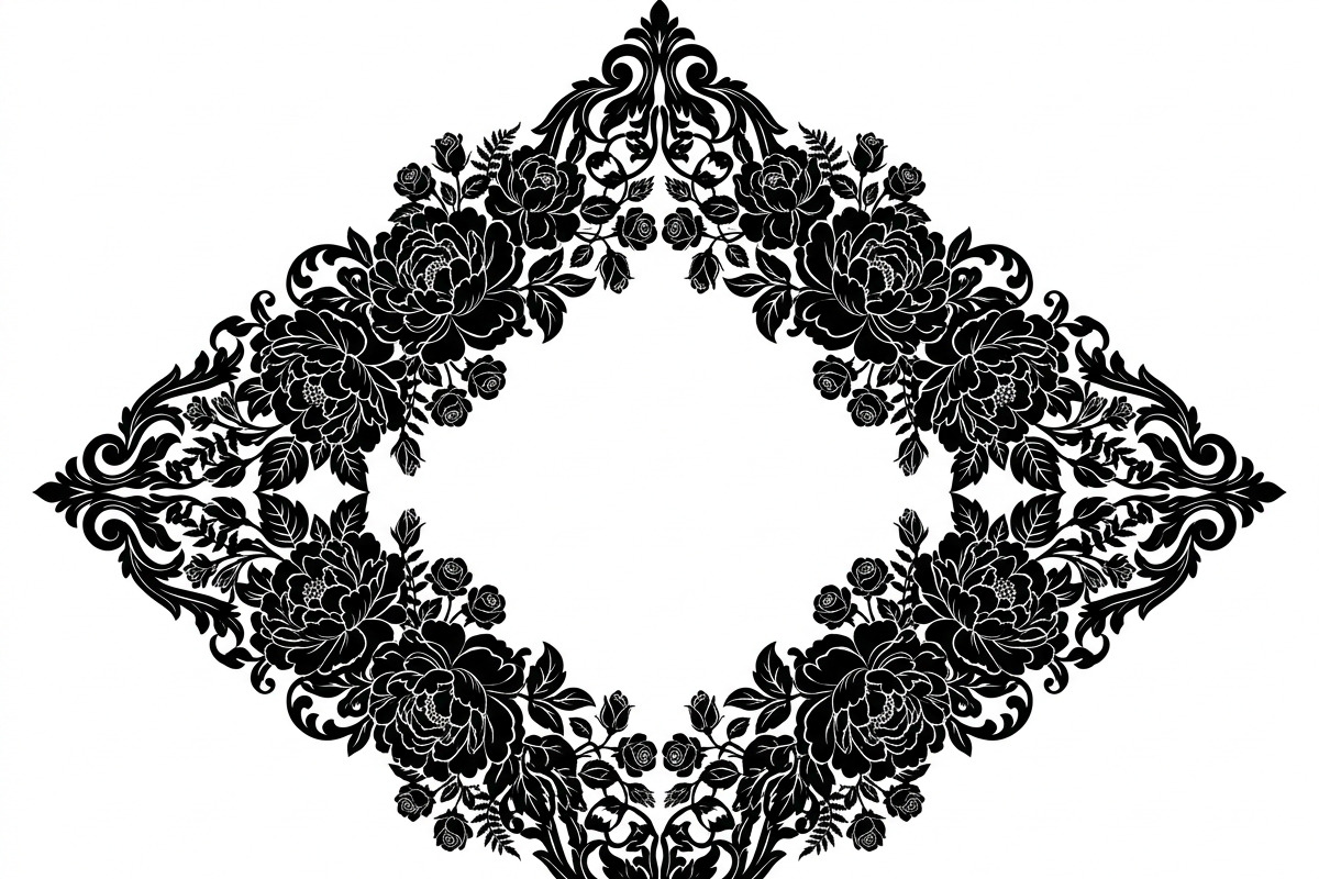 60 Romantic Diamond Wall Floral, a Decorative Illustration by Amazin_art (Photo 10 of 45)