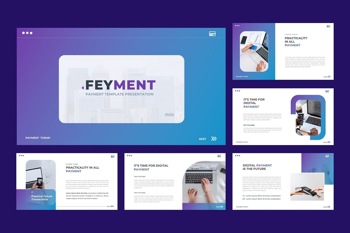 FEYMENT Digital Payment Google Slide, a Presentation Template by Rizki Herdian (Photo 2 of 5)