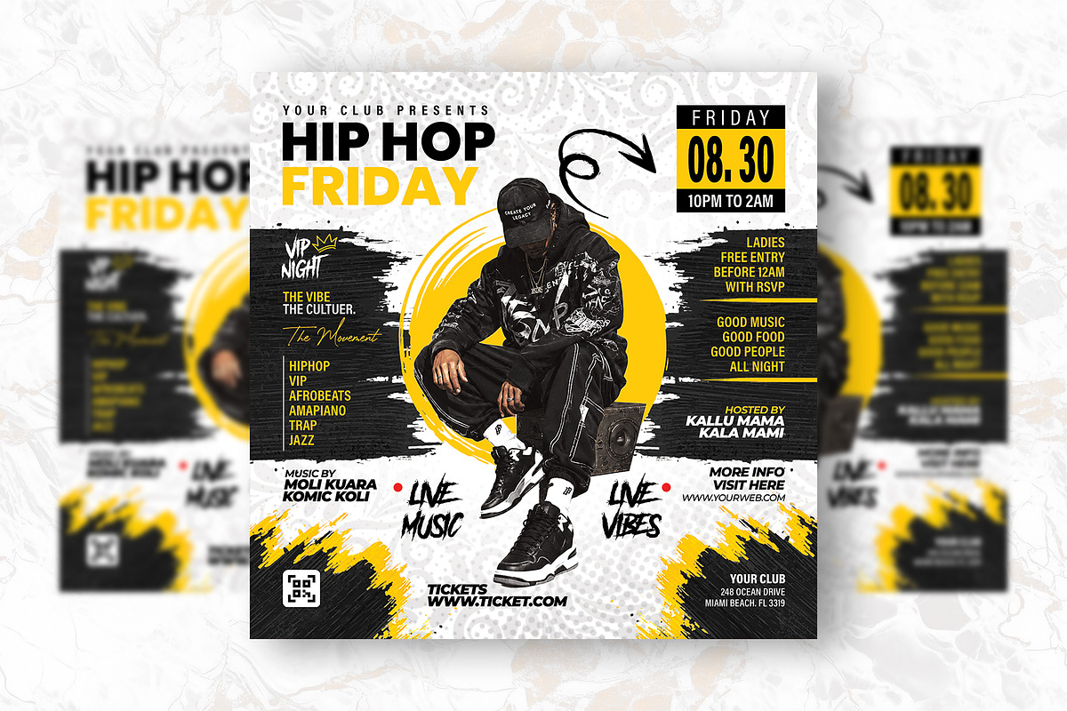 Friday Party PSD Flyer Design, a Flyer Template by Shajib Shikder (Photo 2 of 2)