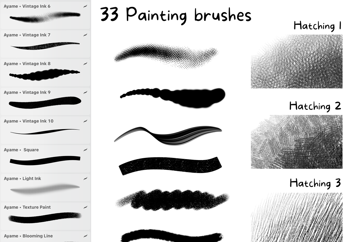 Procreate vintage ink comic brush, a Brush Add-On by ProcreateiBox (Photo 2 of 8)