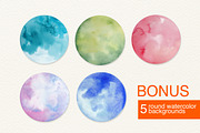Abstract Ombre Watercolor Backrounds, a Texture Graphic by NadyaKo (Thumbnail 4 of 4)