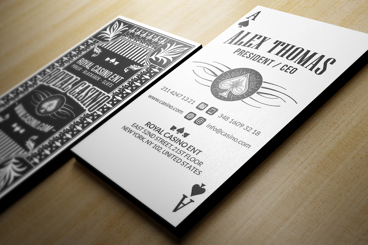 Poker - Casino Business Card, a Business Card Template by Marvel (Photo 3 of 6)