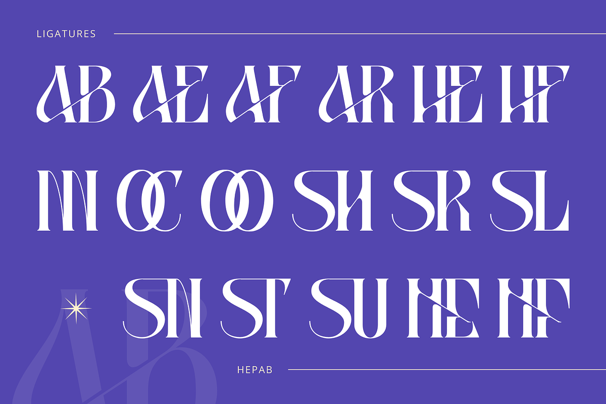 Hepab - Branding Logo Font, a Serif Font by Nirmana Visual (Photo 5 of 10)