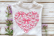 Pink Coquette Valentine Heart PNG, an Illustration by CraftArtStudio (Thumbnail 2 of 4)