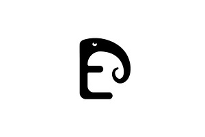 Letter E Elephant Logo Design, a Branding & Logo Template by Salman Shop