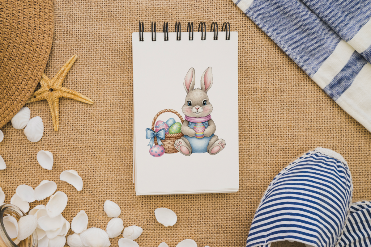 Easter Bunny PNG Clipart Cute Pastel, an Animal Illustration by KennedyStudio (Photo 4 of 5)