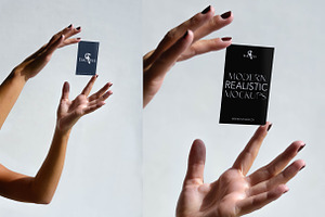 Hand Business Card Mockup Bundle