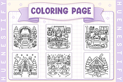 Cozy Winter Memories Coloring Book, a Seasonal Illustration by HueNestify (Thumbnail 3 of 4)