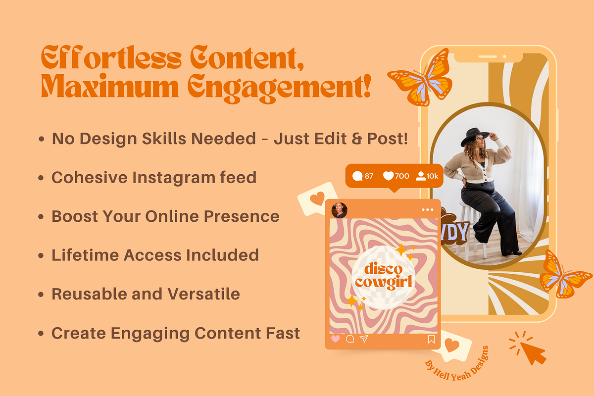 Disco Instagram Post Templates preview 4