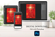 Christmas Concert Flyer Photoshop, a Flyer Template by Godserv Designs (Thumbnail 8 of 9)