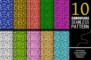 10 Camouflage Seamless Pattern, a Pattern Graphic by Pikgura