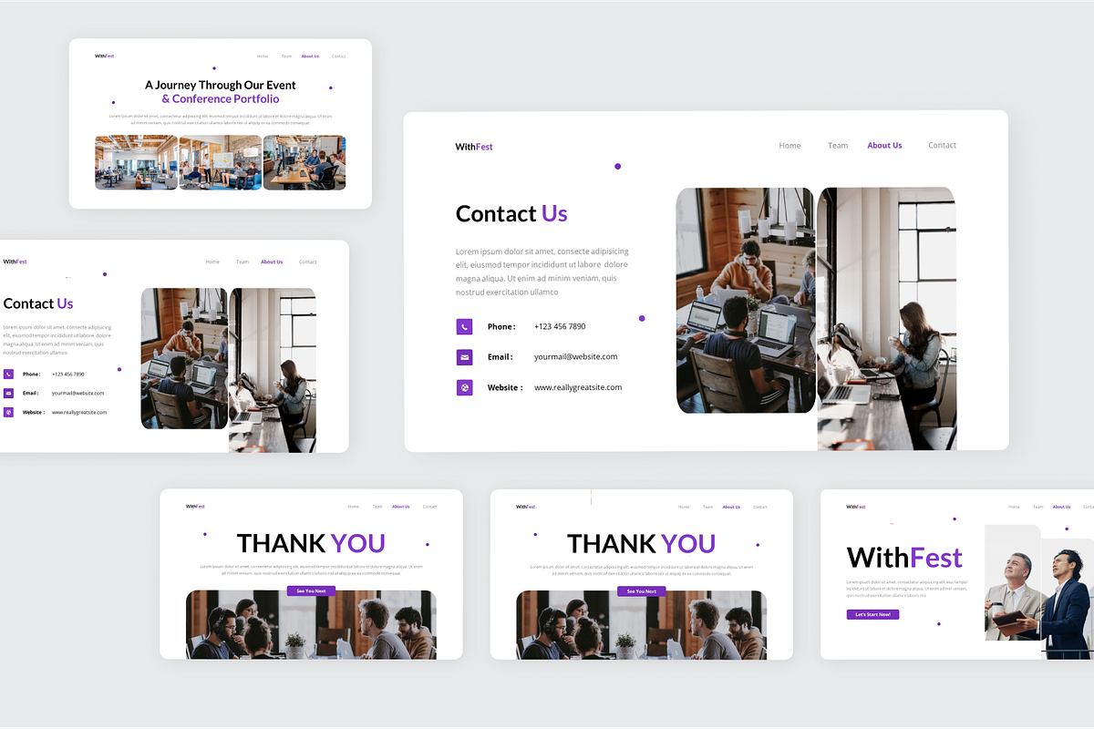 Event & Conference Google Slide, a Presentation Template by SquidPixey (Photo 5 of 6)