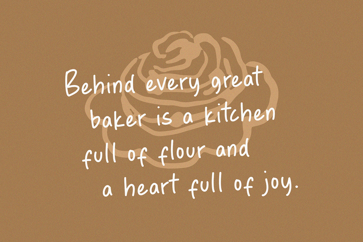 Creamy Sauce Font, a Handwritten Font by Timurtype (Photo 2 of 8)