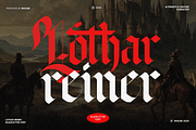 Lothar Reiner – Gothic Blackletter, a Blackletter Font by Inviline.co (Thumbnail 1 of 15)